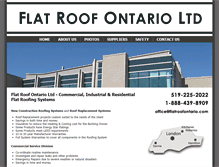 Tablet Screenshot of flatroofontario.com